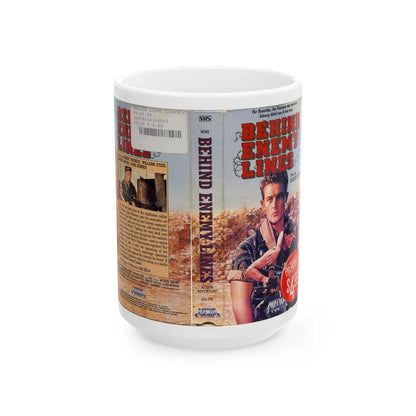 BEHIND ENEMY LINES (VHS COVER) - White Coffee Mug-15oz-Go Mug Yourself