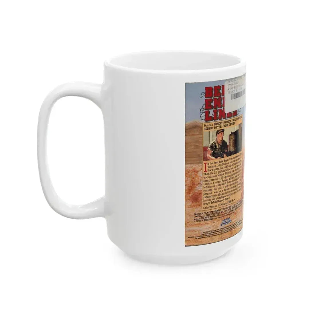 BEHIND ENEMY LINES (VHS COVER) - White Coffee Mug - Go Mug Yourself