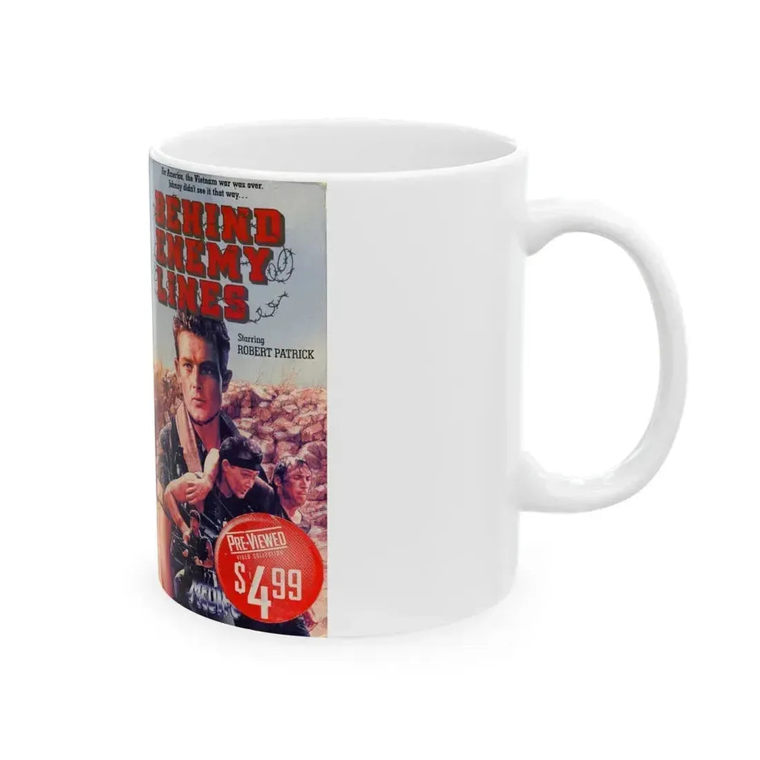 BEHIND ENEMY LINES (VHS COVER) - White Coffee Mug - Go Mug Yourself