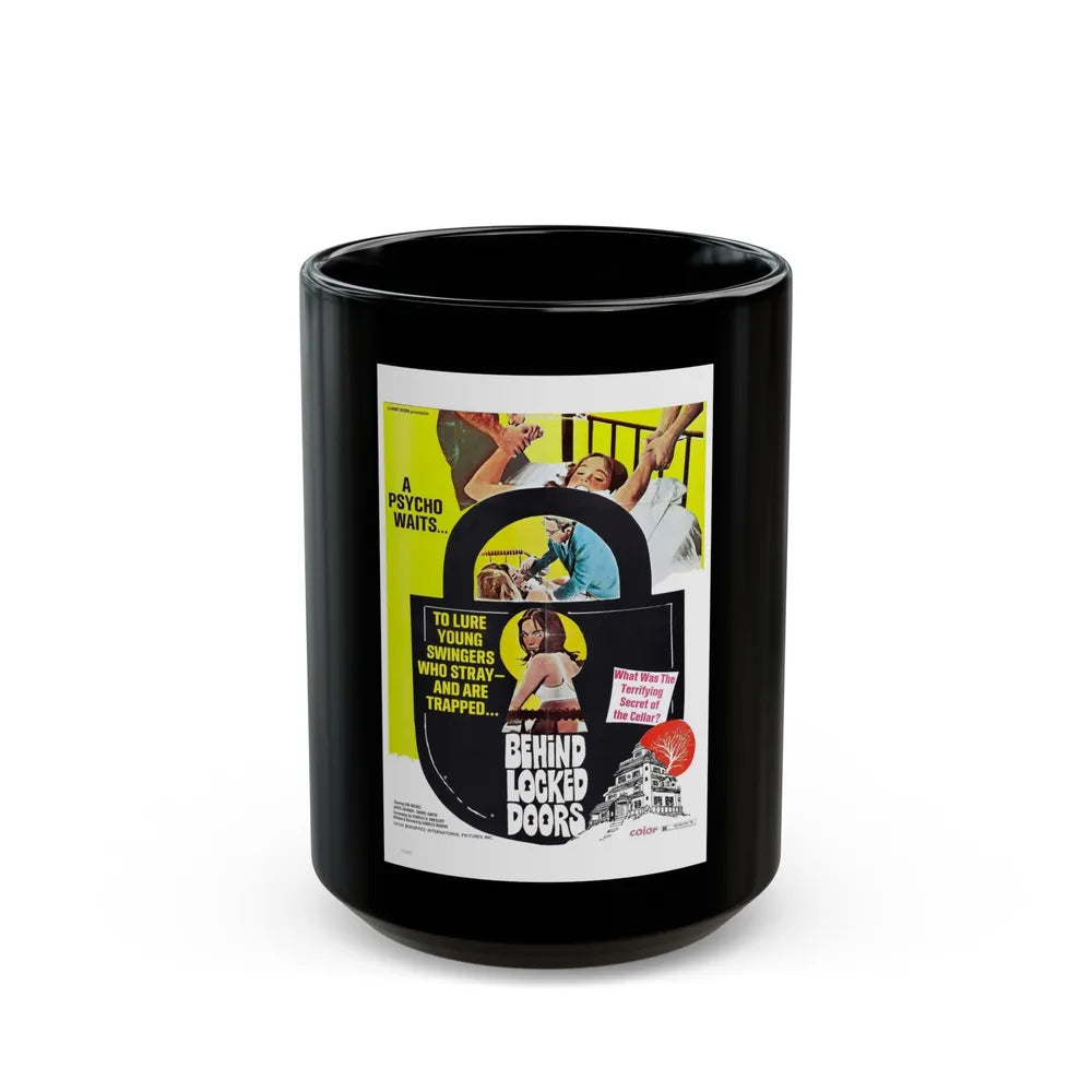 BEHIND LOCKED DOORS 1948 Movie Poster - Black Coffee Mug-15oz-Go Mug Yourself