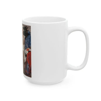 Behind the Curtain - White Coffee Mug - Go Mug Yourself