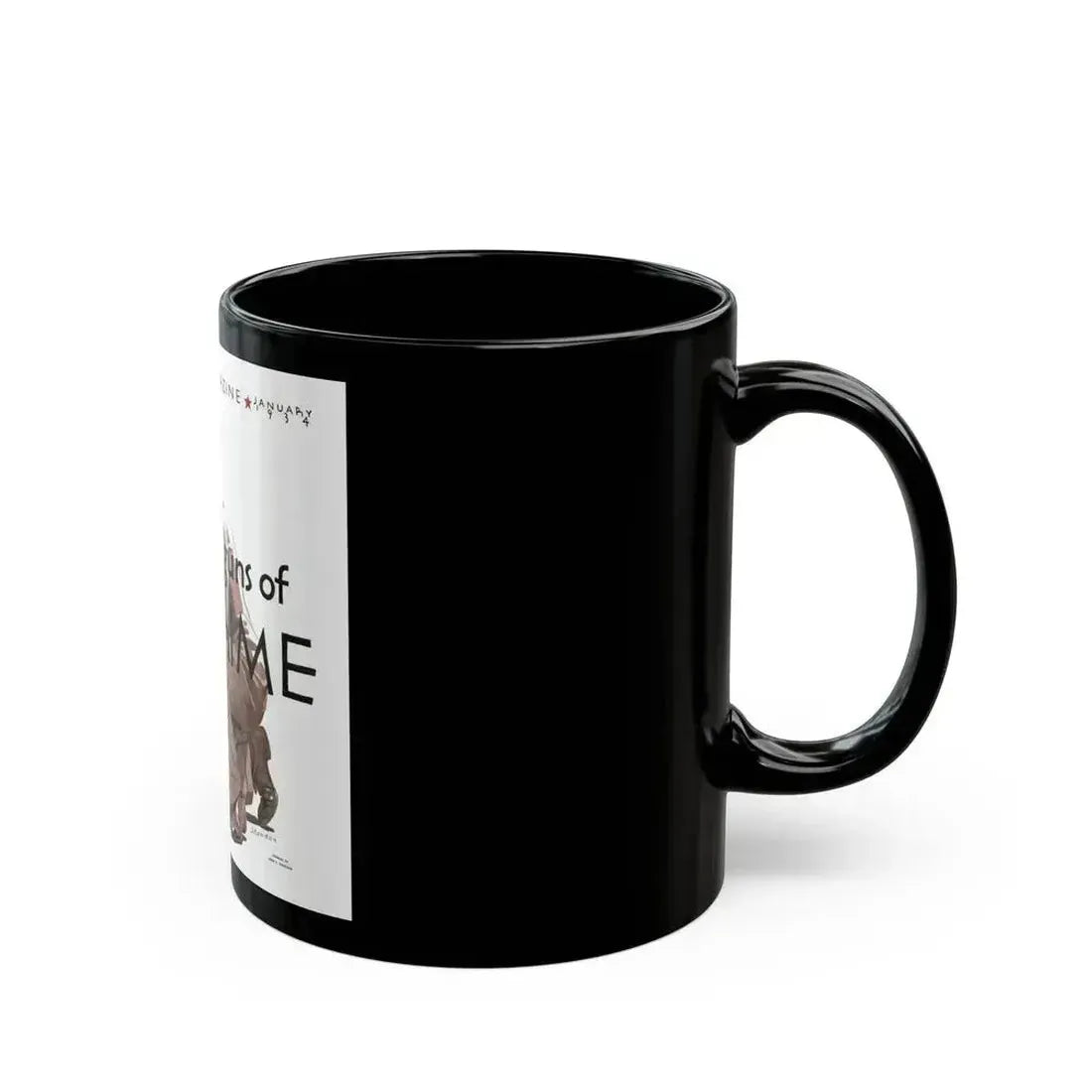Behind the guns of Crime, The American Magazine, January 1934 - Black Coffee Mug - Go Mug Yourself