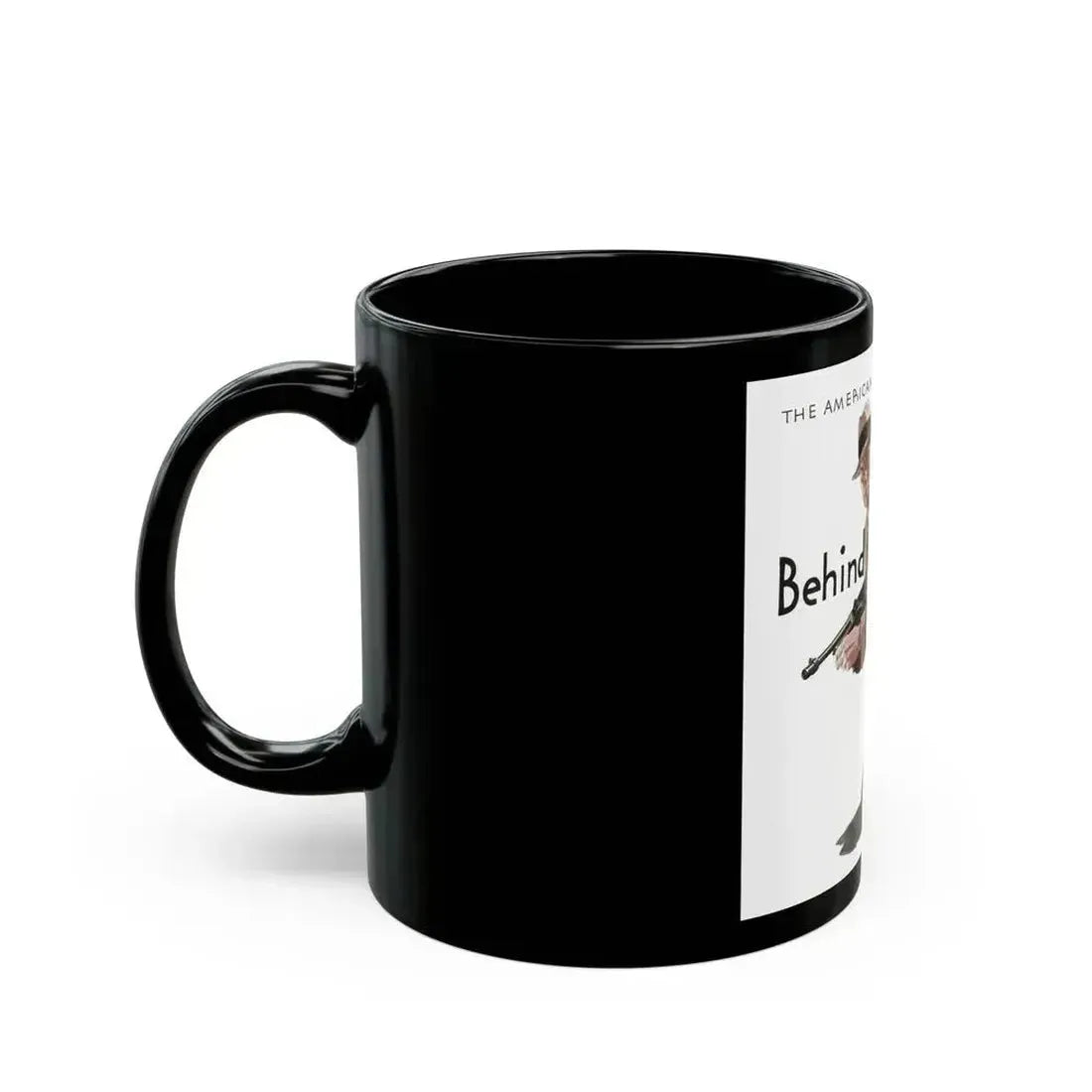 Behind the guns of Crime, The American Magazine, January 1934 - Black Coffee Mug - Go Mug Yourself