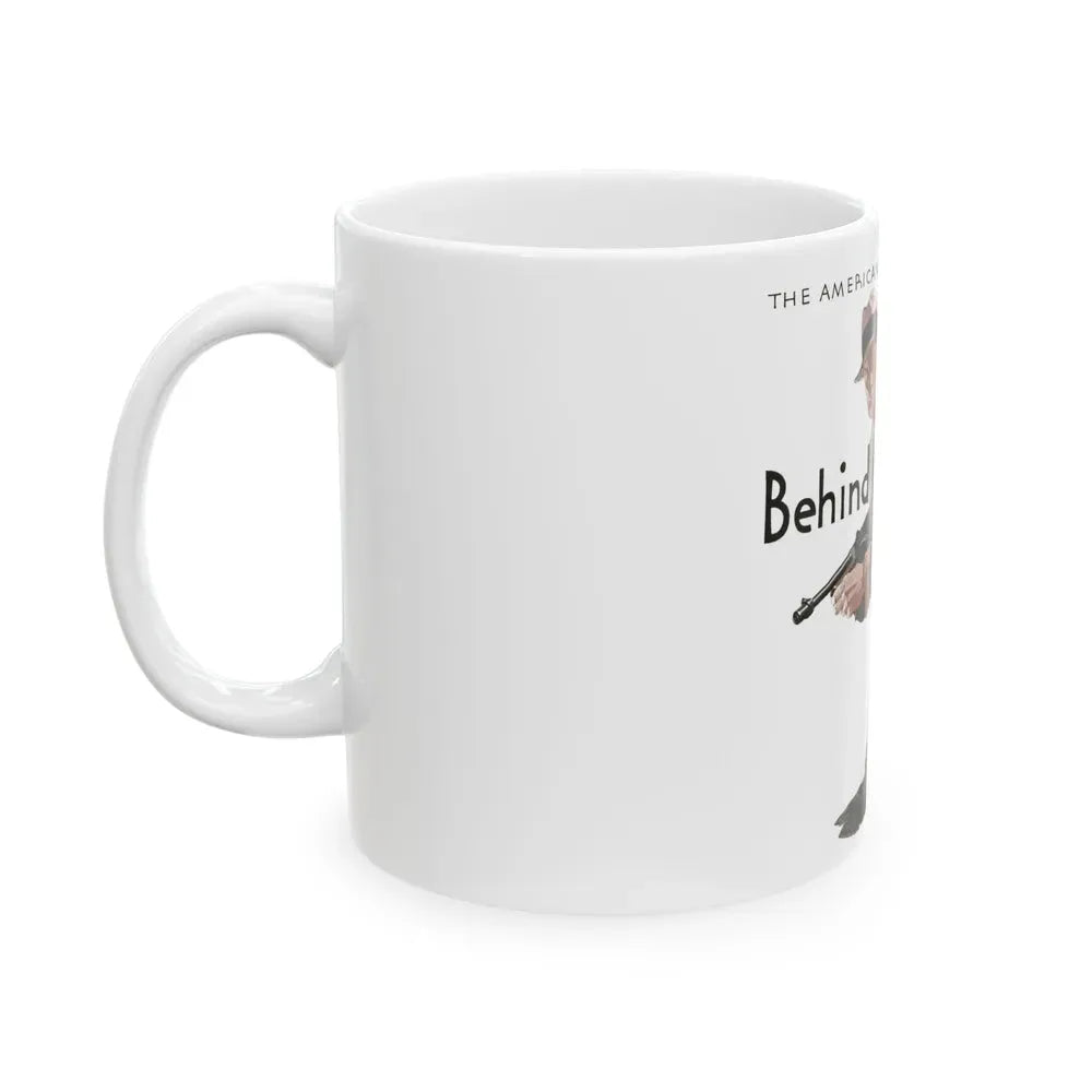 Behind the guns of Crime, The American Magazine, January 1934 - White Coffee Mug - Go Mug Yourself