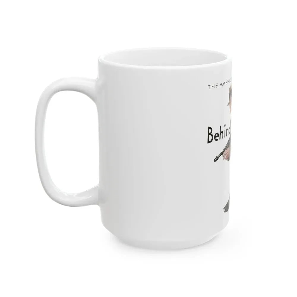 Behind the guns of Crime, The American Magazine, January 1934 - White Coffee Mug - Go Mug Yourself