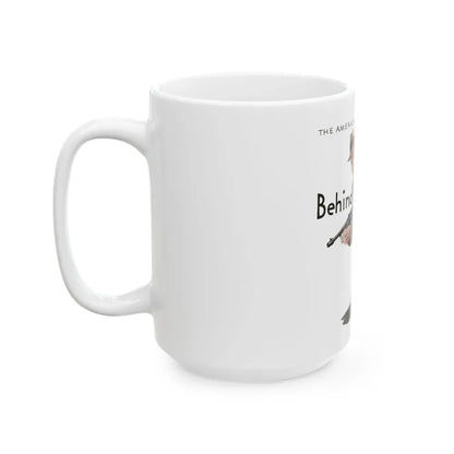 Behind the guns of Crime, The American Magazine, January 1934 - White Coffee Mug - Go Mug Yourself