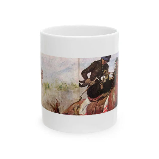 Behold the Brown-Faced Men, Saturday Evening Post, September 9, 1939 - White Coffee Mug 11oz - Go Mug Yourself