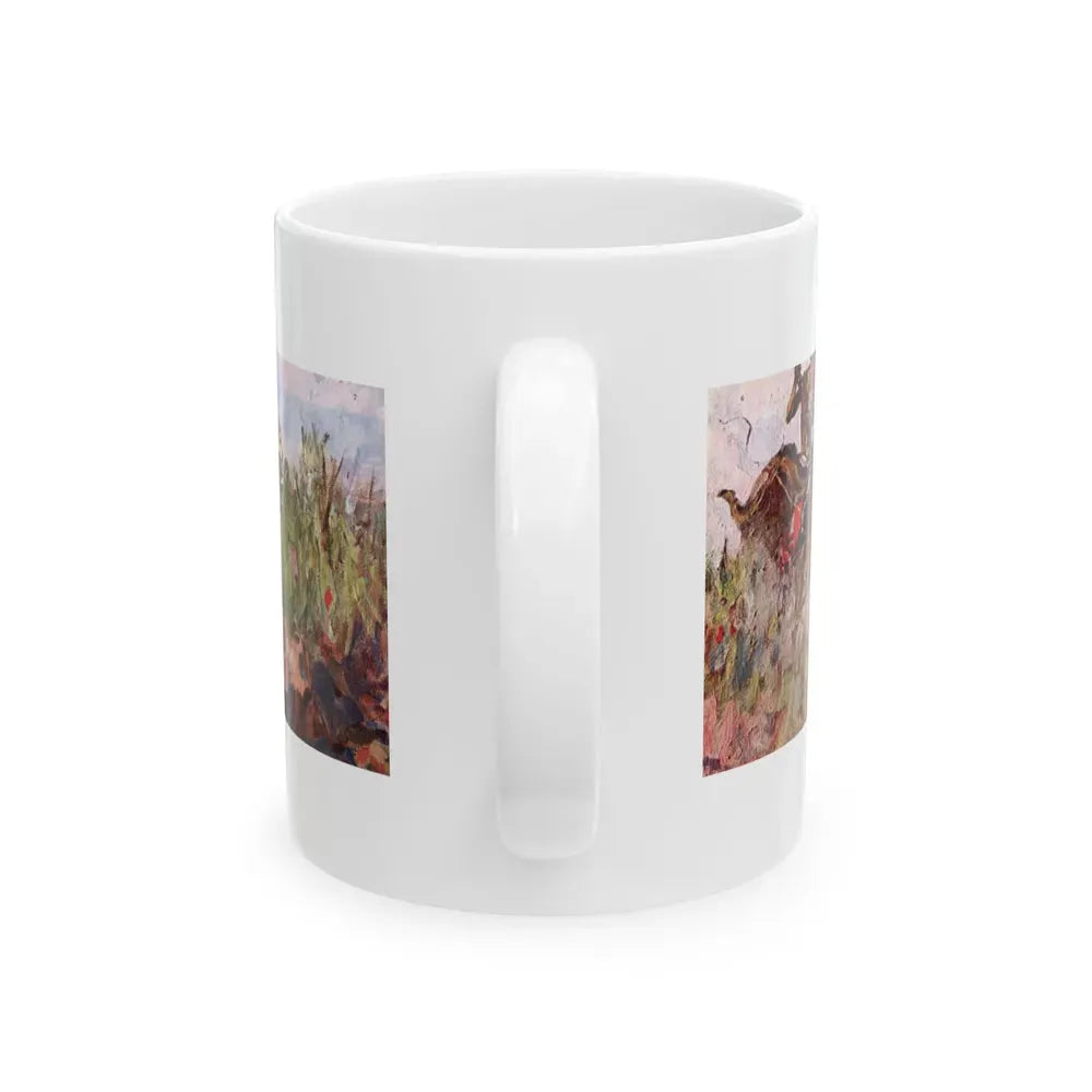 Behold the Brown-Faced Men, Saturday Evening Post, September 9, 1939 - White Coffee Mug - Go Mug Yourself