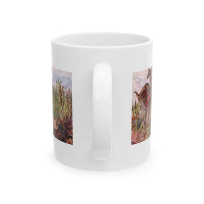 Behold the Brown-Faced Men, Saturday Evening Post, September 9, 1939 - White Coffee Mug - Go Mug Yourself