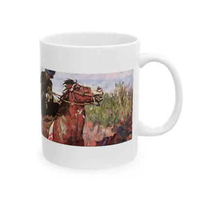 Behold the Brown-Faced Men, Saturday Evening Post, September 9, 1939 - White Coffee Mug - Go Mug Yourself