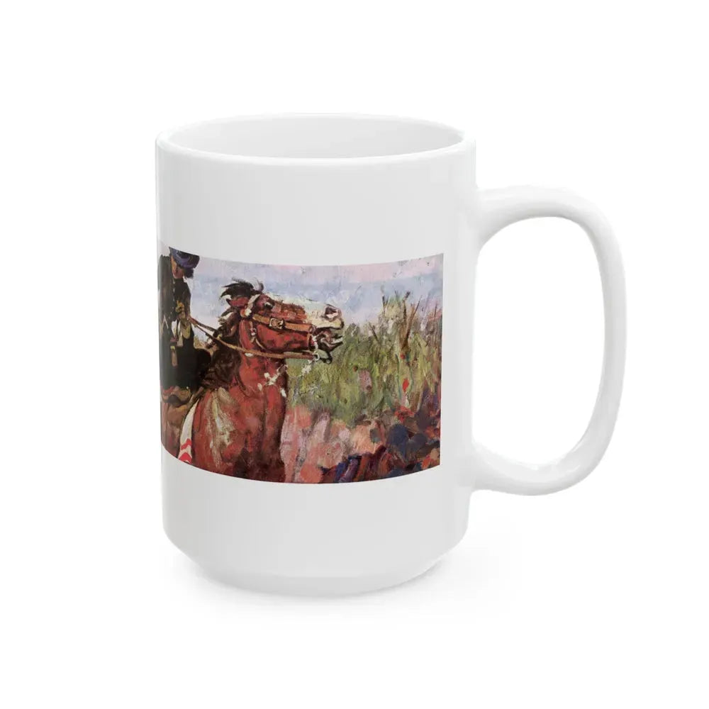 Behold the Brown-Faced Men, Saturday Evening Post, September 9, 1939 - White Coffee Mug - Go Mug Yourself