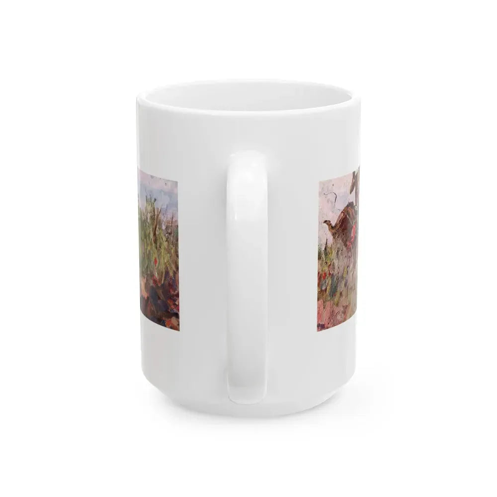 Behold the Brown-Faced Men, Saturday Evening Post, September 9, 1939 - White Coffee Mug - Go Mug Yourself