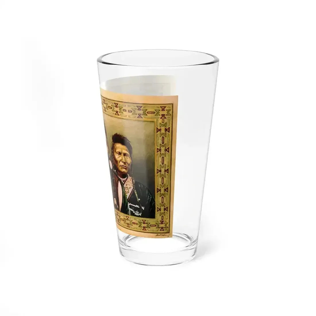 Behrens, David - Chief Joseph (Native Americans in Art) Pint Glass 16oz - Go Mug Yourself