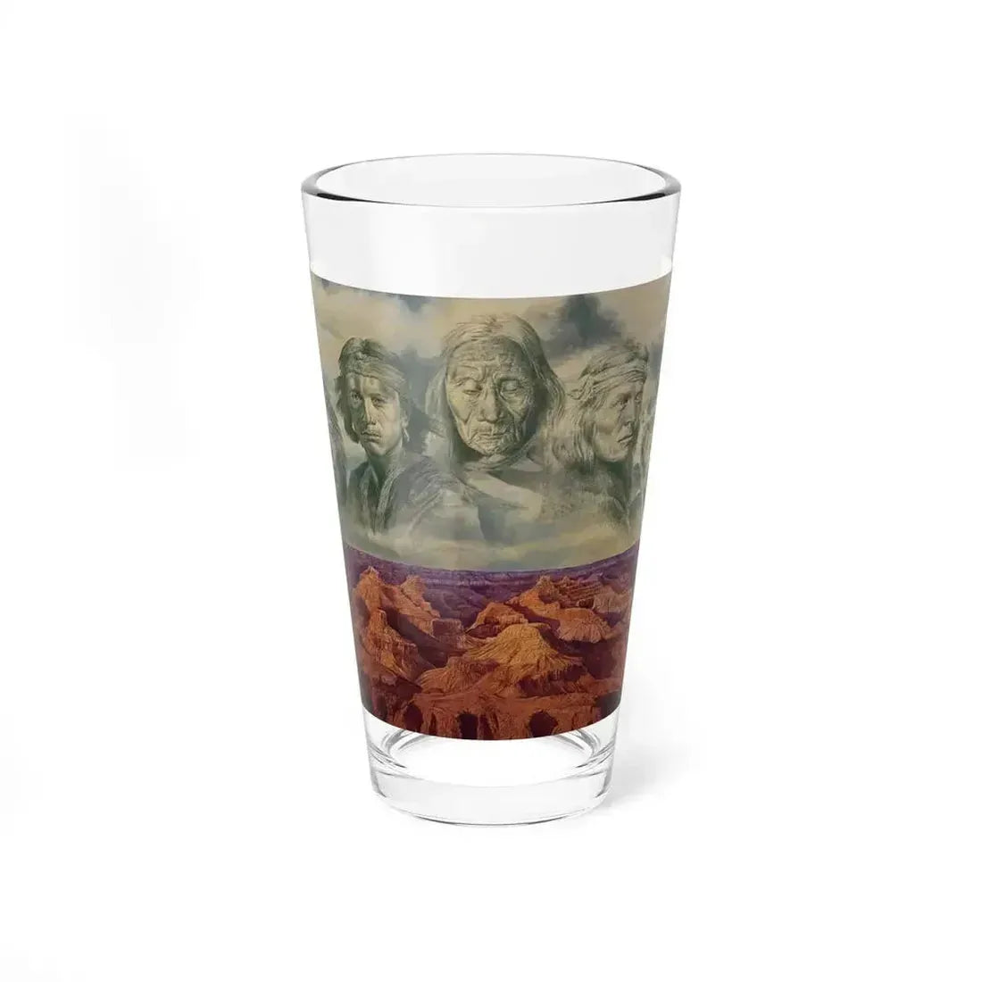 Behrens, David - Grandfather Earth (Native Americans in Art) Pint Glass 16oz 16oz - Go Mug Yourself