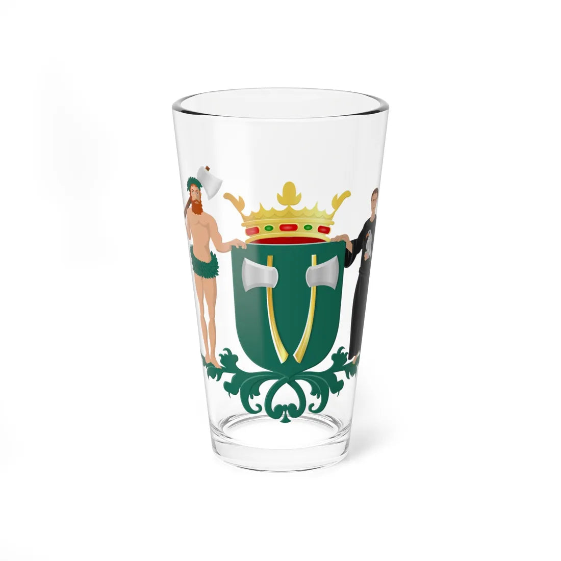Beilen wapen (Netherlands) (Coat of Arms) Pint Glass 16oz 16oz - Go Mug Yourself