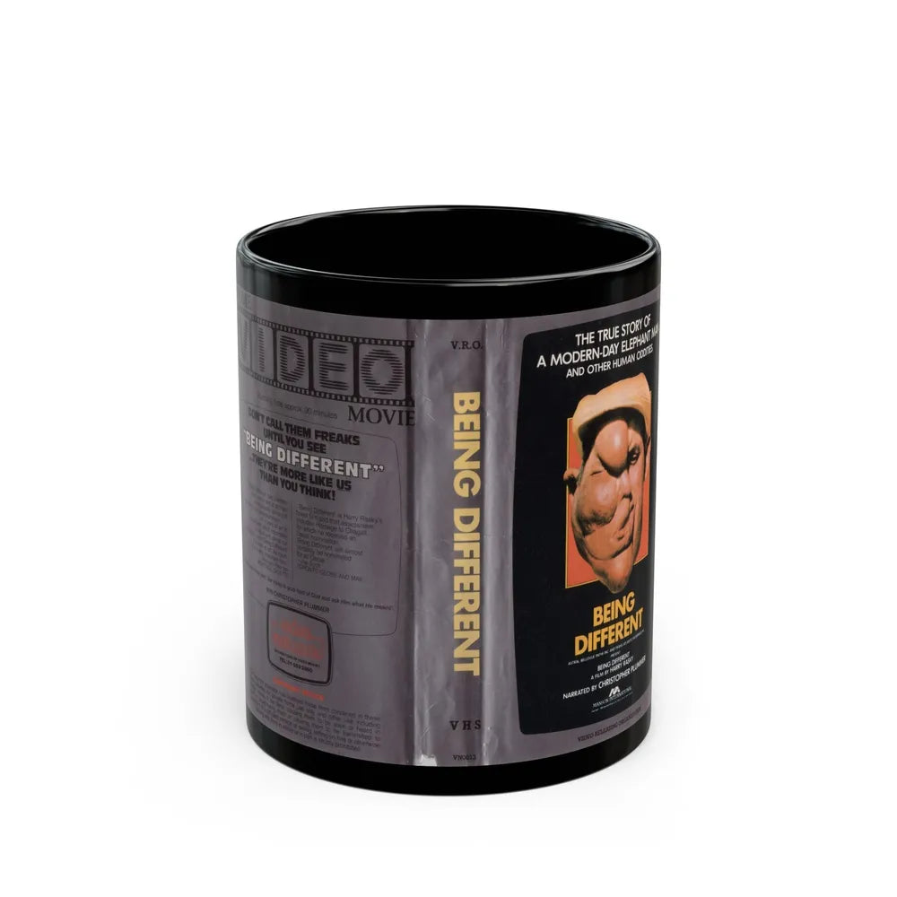 BEING DIFFERENT (VHS COVER) - Black Coffee Mug-11oz-Go Mug Yourself