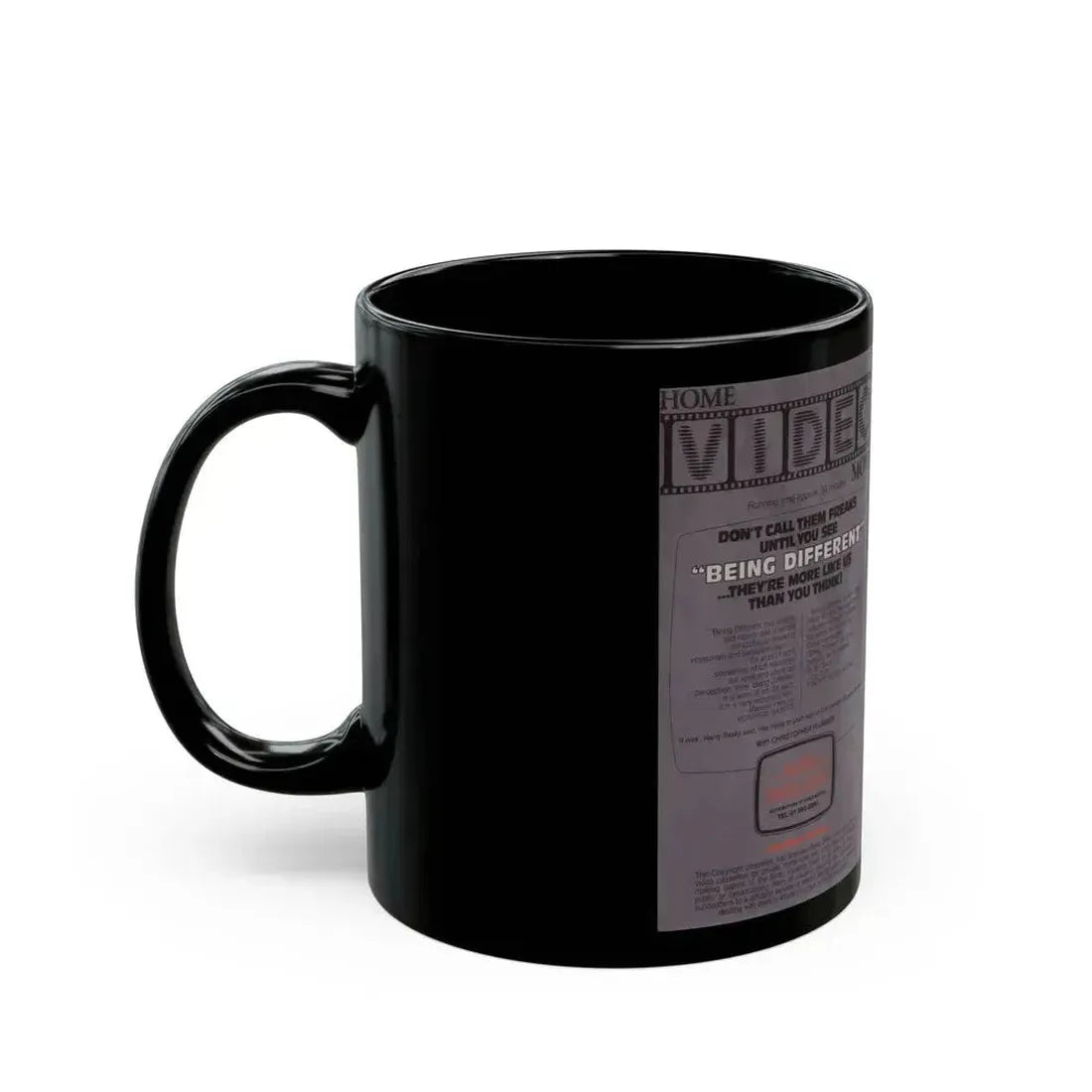 BEING DIFFERENT (VHS COVER) - Black Coffee Mug - Go Mug Yourself