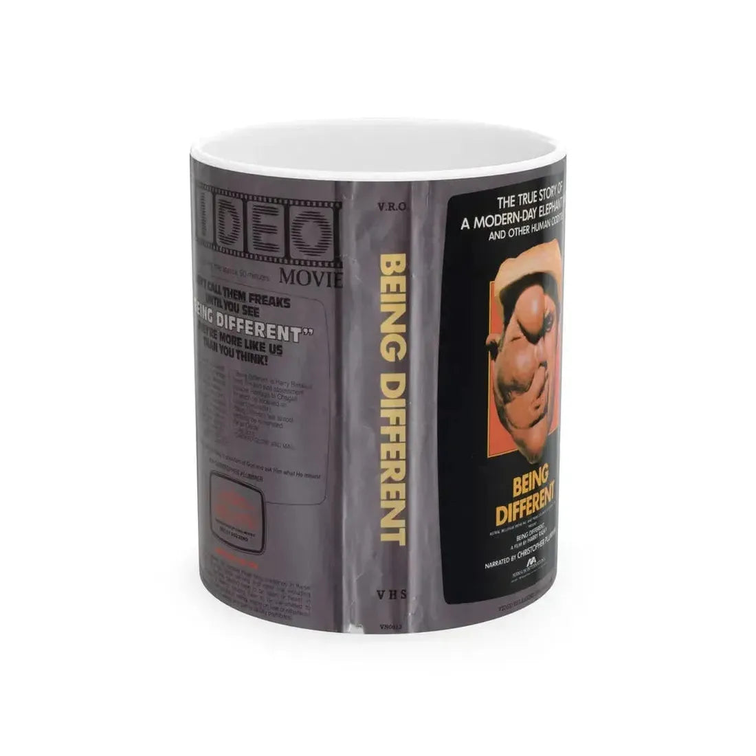 BEING DIFFERENT (VHS COVER) - White Coffee Mug 11oz - Go Mug Yourself