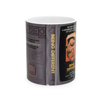 BEING DIFFERENT (VHS COVER) - White Coffee Mug 11oz - Go Mug Yourself