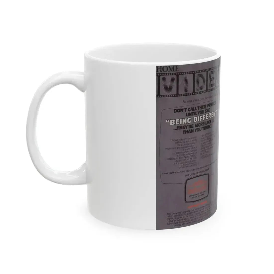BEING DIFFERENT (VHS COVER) - White Coffee Mug - Go Mug Yourself