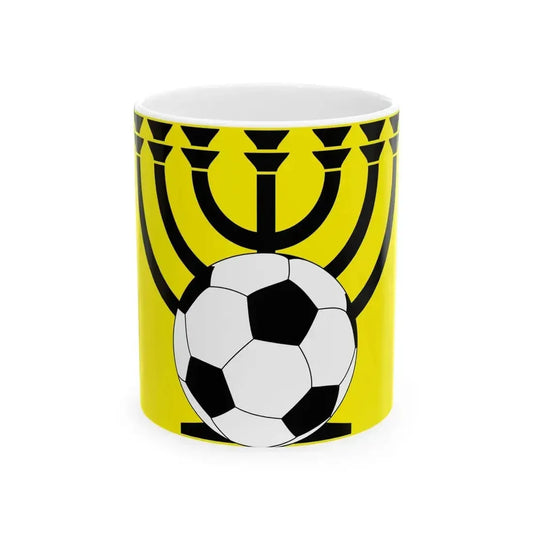 Beitar Jerusalem Menorah (Israel) White Coffee Mug 11oz - Go Mug Yourself