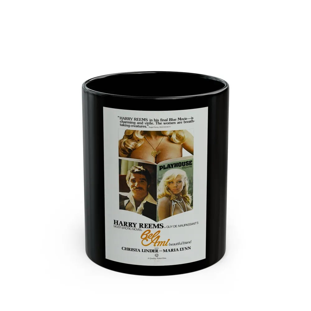 BEL AMI 1976 Movie Poster - Black Coffee Mug-11oz-Go Mug Yourself