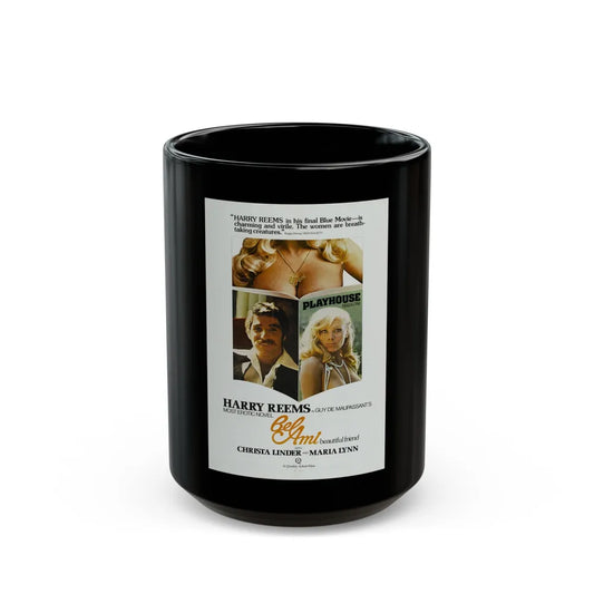 BEL AMI 1976 Movie Poster - Black Coffee Mug-15oz-Go Mug Yourself