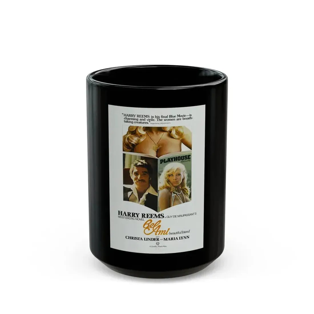 BEL AMI 1976 Movie Poster - Black Coffee Mug 15oz - Go Mug Yourself