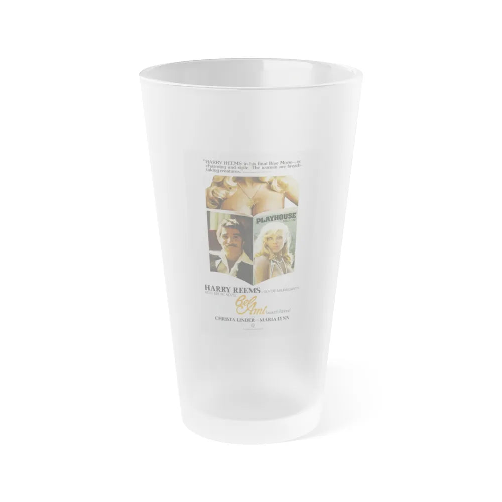 BEL AMI 1976 Movie Poster - Frosted Pint Glass 16oz-16oz-Frosted-Go Mug Yourself