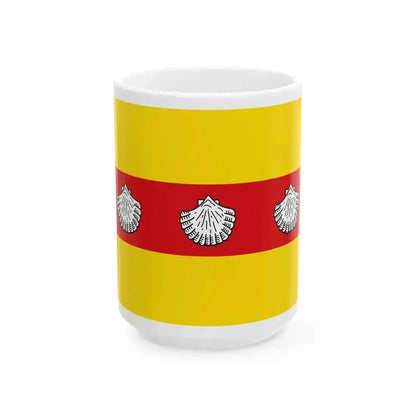 BEL Knokke-Heist Flag (Belgium) White Coffee Mug 15oz - Go Mug Yourself