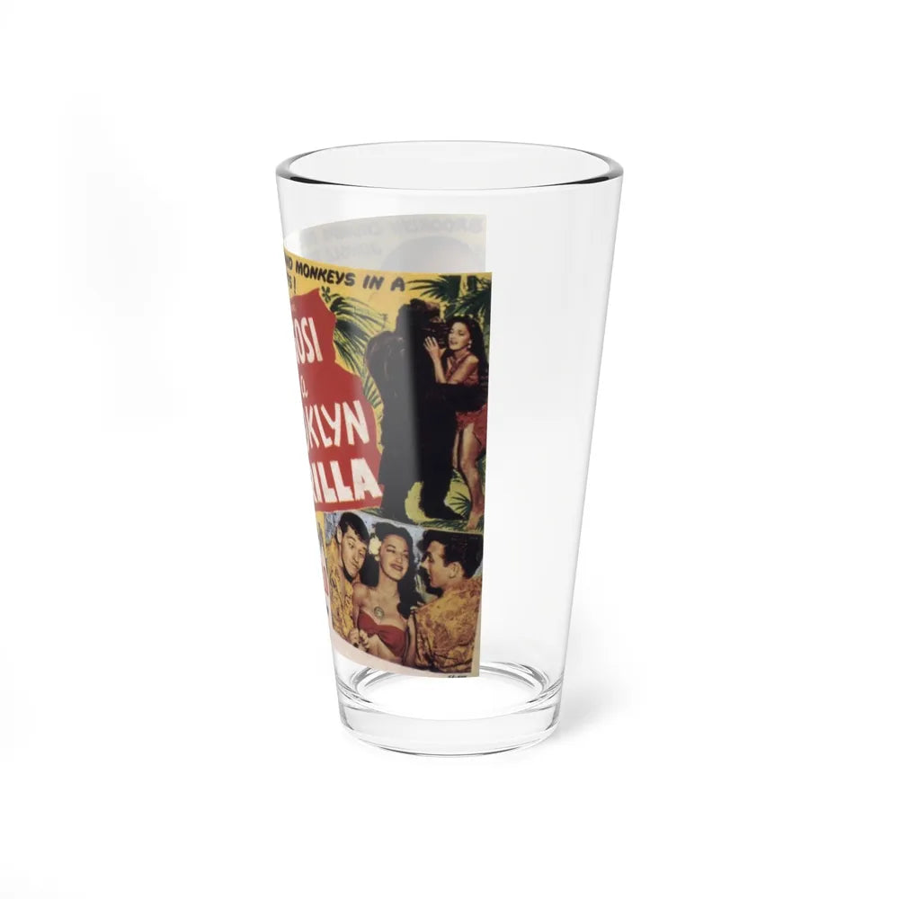 BELA LUGOSI MEETS A BROOKLYN GORILLA 1952 Movie Poster - Pint Glass 16oz-Go Mug Yourself