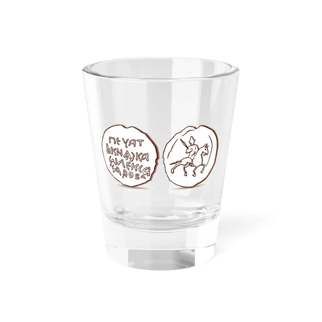 Печать Александра Наримонтовича (Belarus) (Coat of Arms) Shot Glass 1.5oz 1.5oz - Go Mug Yourself