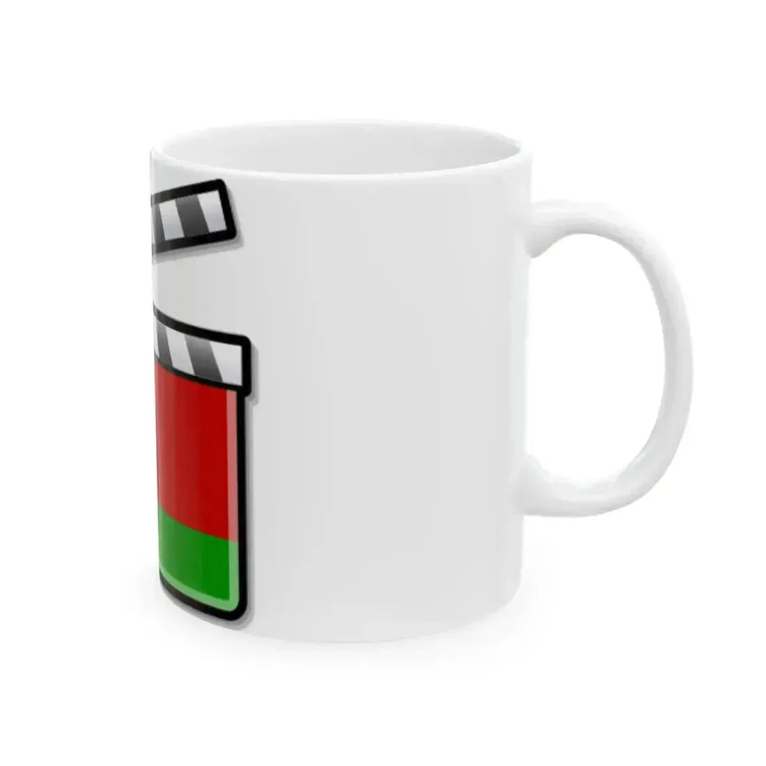 Belarus film clapperboard (Belarus) White Coffee Mug - Go Mug Yourself