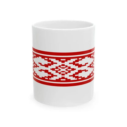Belarus flag pattern 1951-1991 (Belarus) White Coffee Mug 11oz - Go Mug Yourself