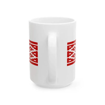Belarus flag pattern 1951-1991 (Belarus) White Coffee Mug - Go Mug Yourself