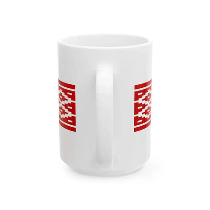 Belarus flag pattern 1951-1991 (Belarus) White Coffee Mug - Go Mug Yourself