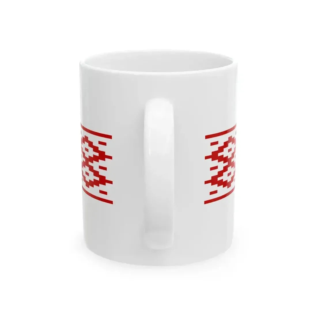 Belarus flag pattern 1995-2012 (Belarus) White Coffee Mug - Go Mug Yourself