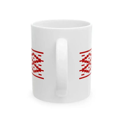 Belarus flag pattern 1995-2012 (Belarus) White Coffee Mug - Go Mug Yourself