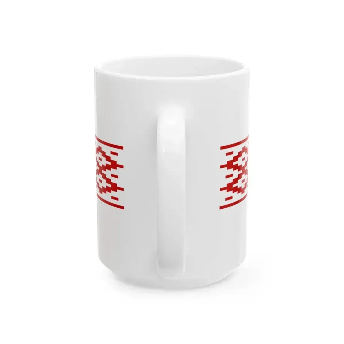 Belarus flag pattern 1995-2012 (Belarus) White Coffee Mug - Go Mug Yourself
