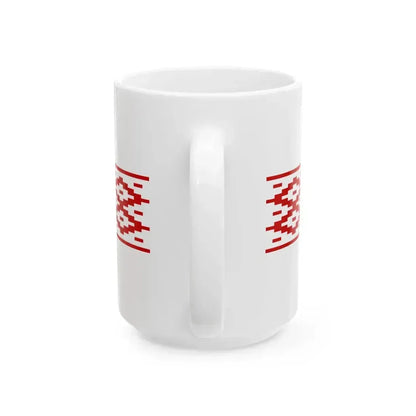 Belarus flag pattern 1995-2012 (Belarus) White Coffee Mug - Go Mug Yourself