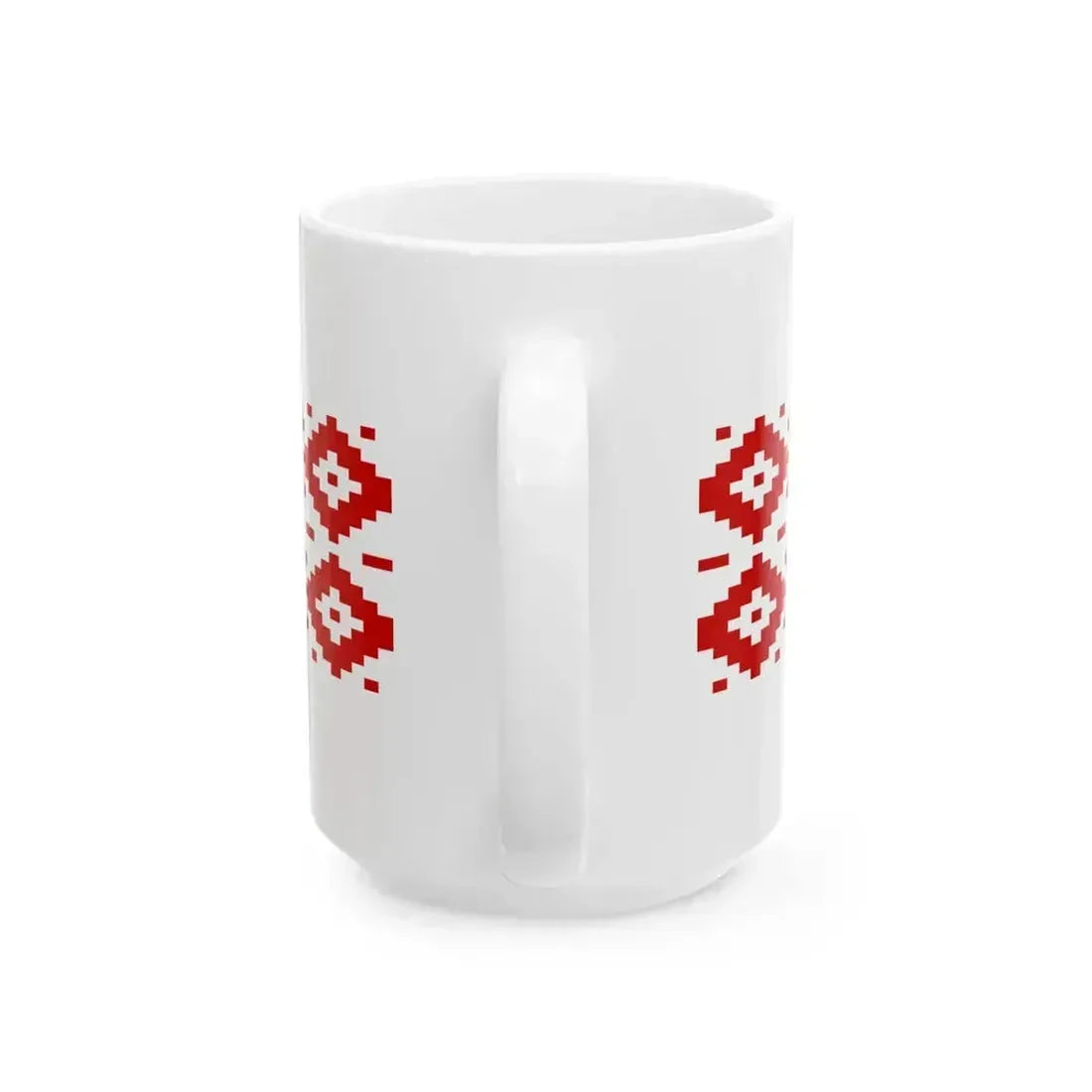 Belarus flag pattern (Belarus) White Coffee Mug - Go Mug Yourself