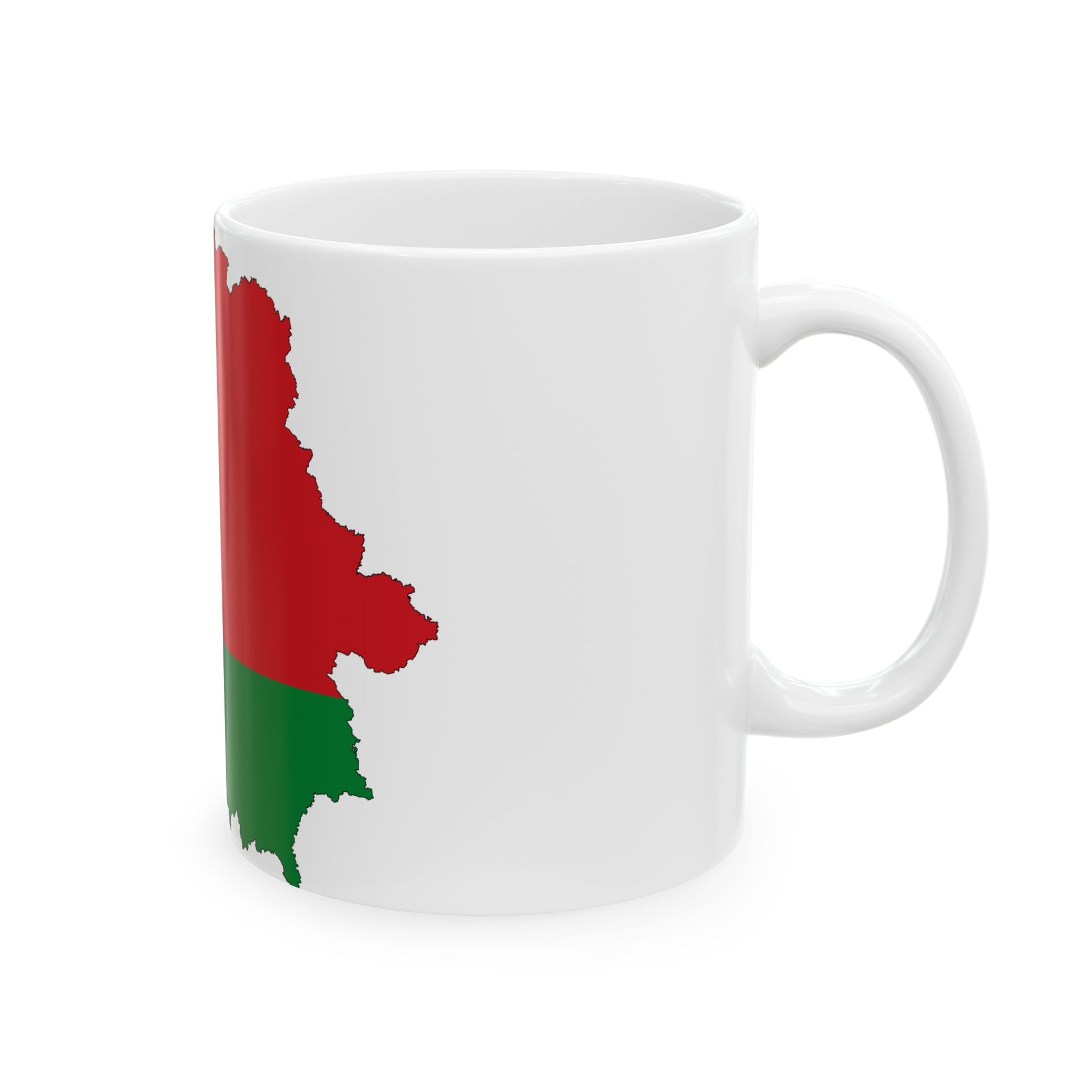 Belarus-Flagmap (Belarus) White Coffee Mug-Go Mug Yourself