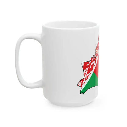 Belarus map and flag (Belarus) White Coffee Mug - Go Mug Yourself