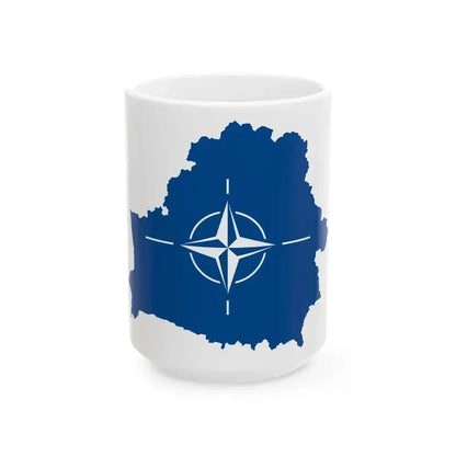 Belarus NATO (Belarus) White Coffee Mug 15oz - Go Mug Yourself
