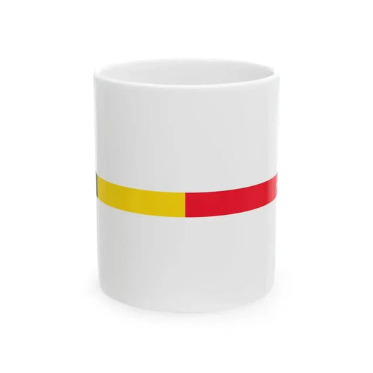 Belgian Navy commissioning pennant (Belgium) White Coffee Mug 11oz - Go Mug Yourself