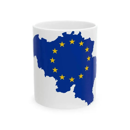 Belgium EU (Belgium) White Coffee Mug 11oz - Go Mug Yourself