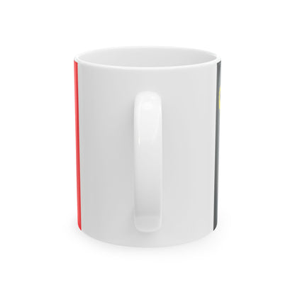 Belgium yacht ensign (Belgium) White Coffee Mug-Go Mug Yourself