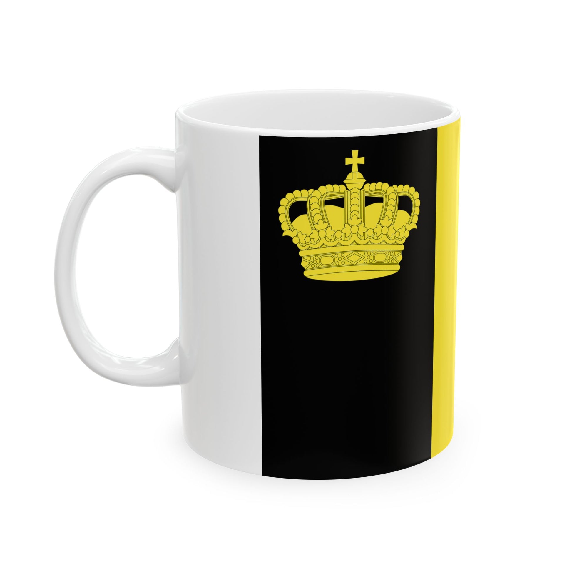 Belgium yacht ensign (Belgium) White Coffee Mug-Go Mug Yourself