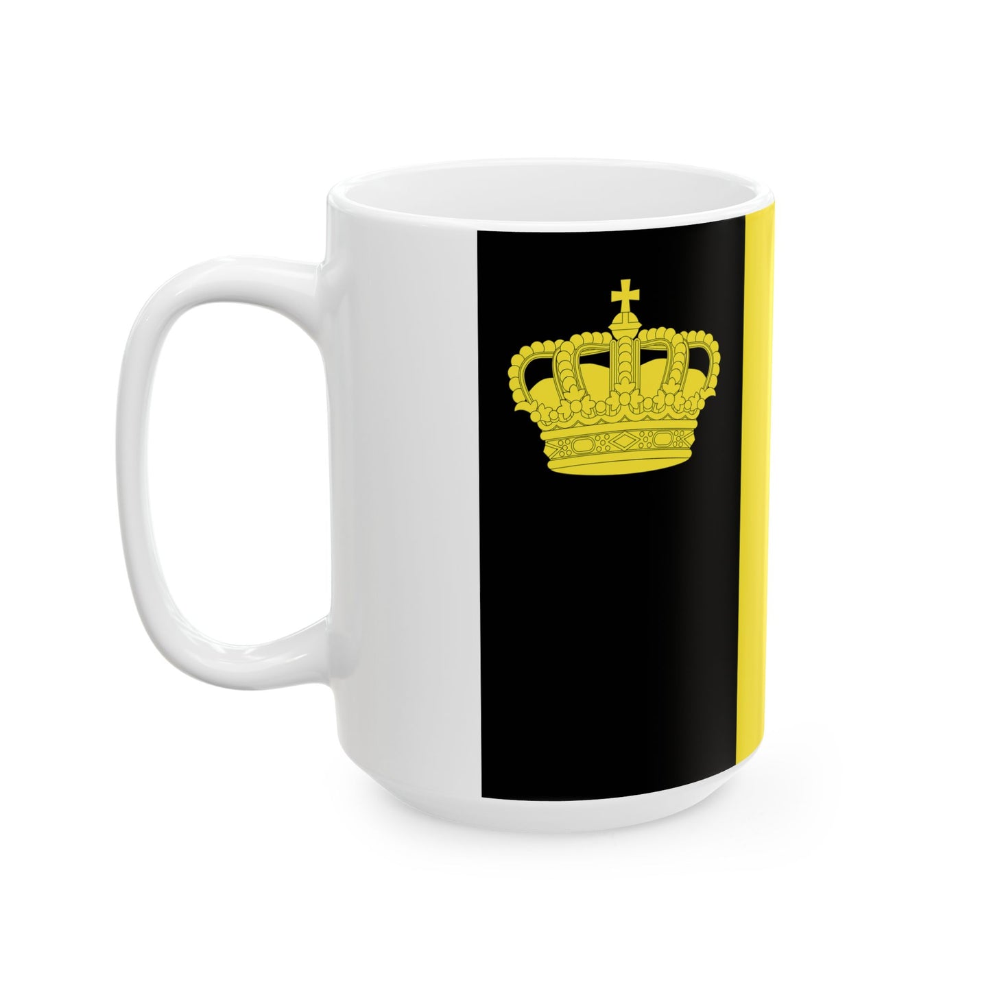 Belgium yacht ensign (Belgium) White Coffee Mug-Go Mug Yourself