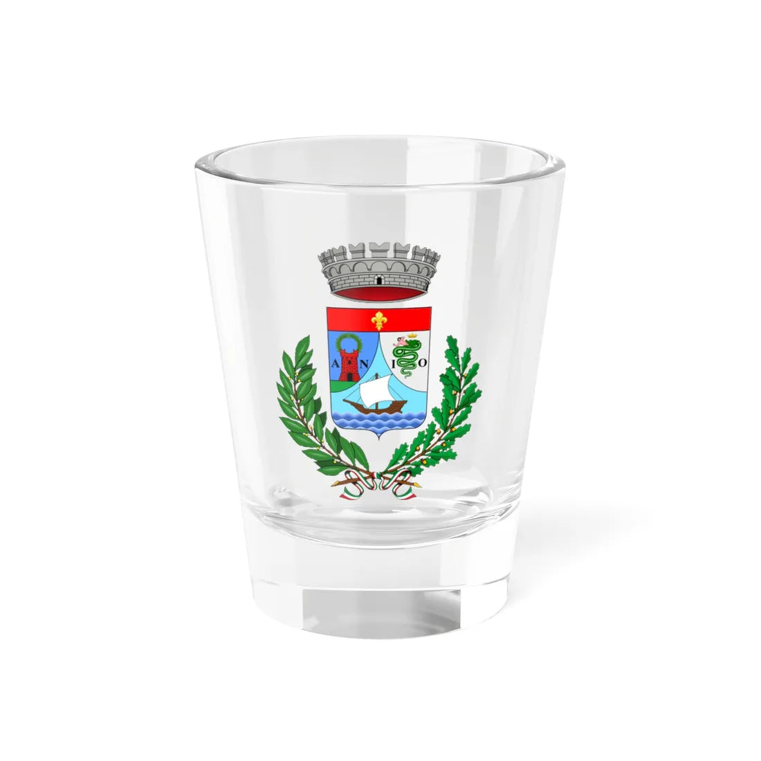 Bellano-Stemma (Italy) (Coat of Arms) Shot Glass 1.5oz 1.5oz - Go Mug Yourself